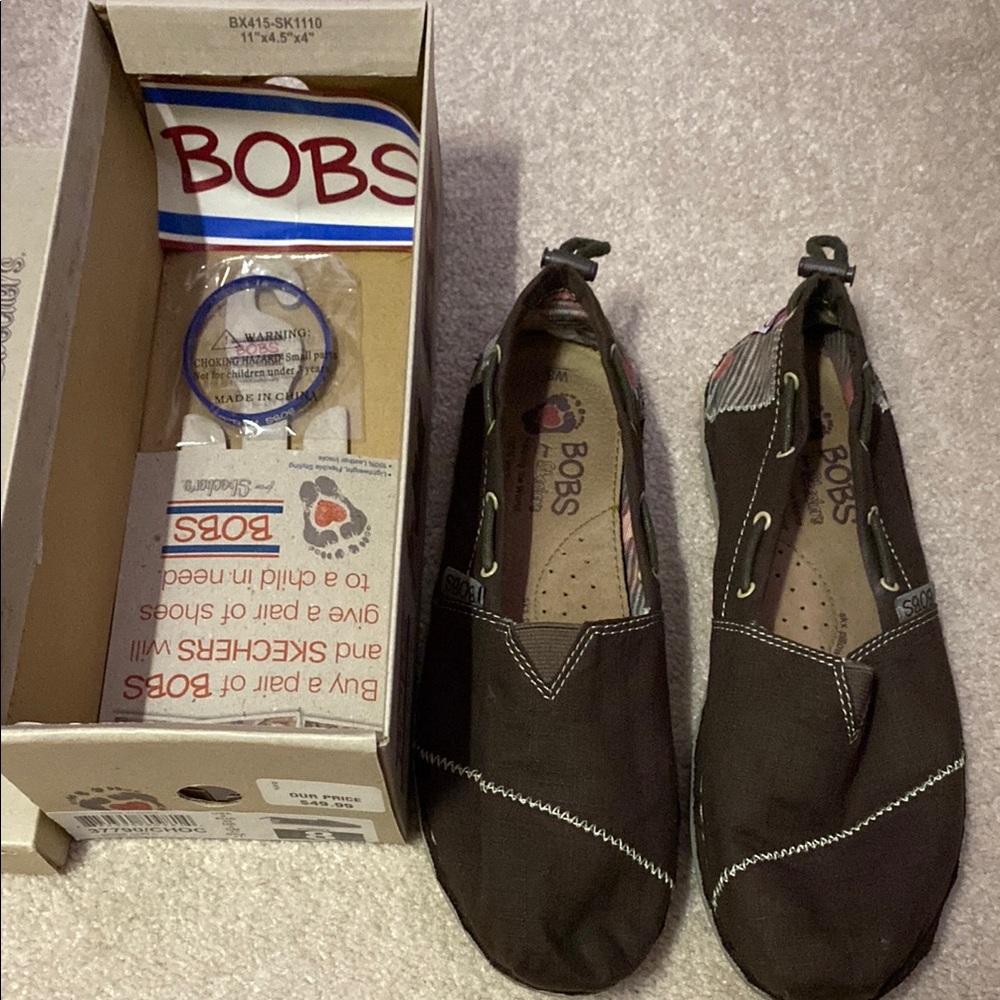 BOBS Brown Slip-On Shoes